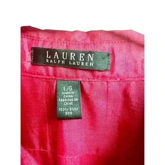 Lauren Ralph‎ Lauren Silk Button Down Shirt - Picture 2 of 6